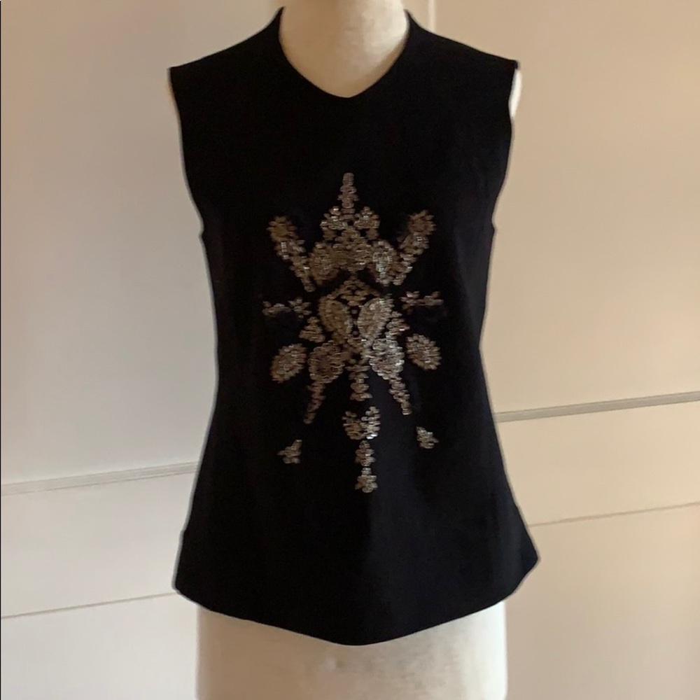 Derek Lam beaded appliqué top
